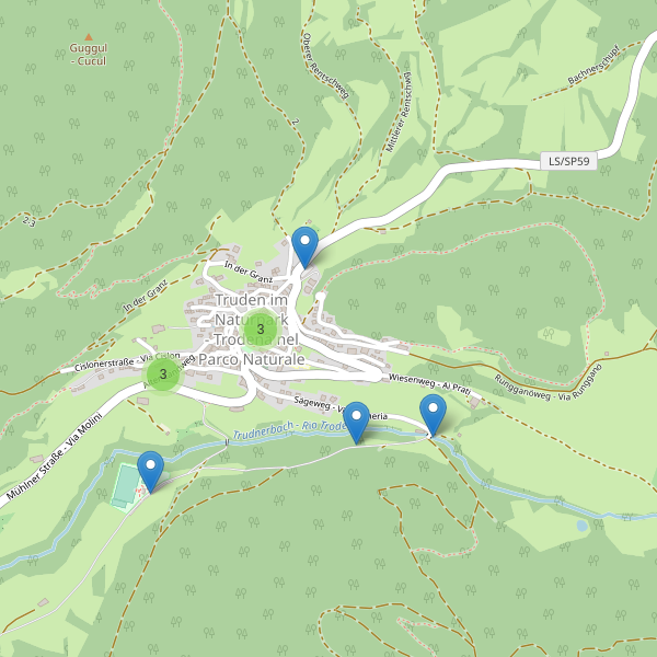 Thumbnail mappa parcheggi di Trodena nel parco naturale