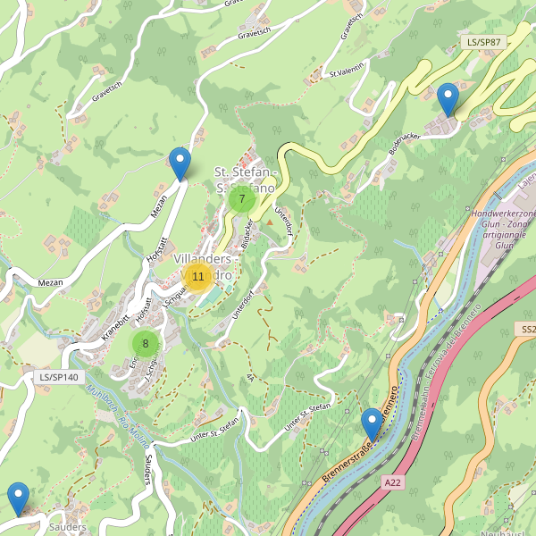 Thumbnail mappa parcheggi di Villandro