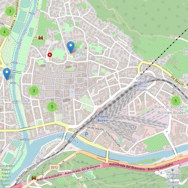 Thumbnail mappa scuole di Bolzano