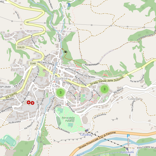 Thumbnail mappa scuole di Cavalese