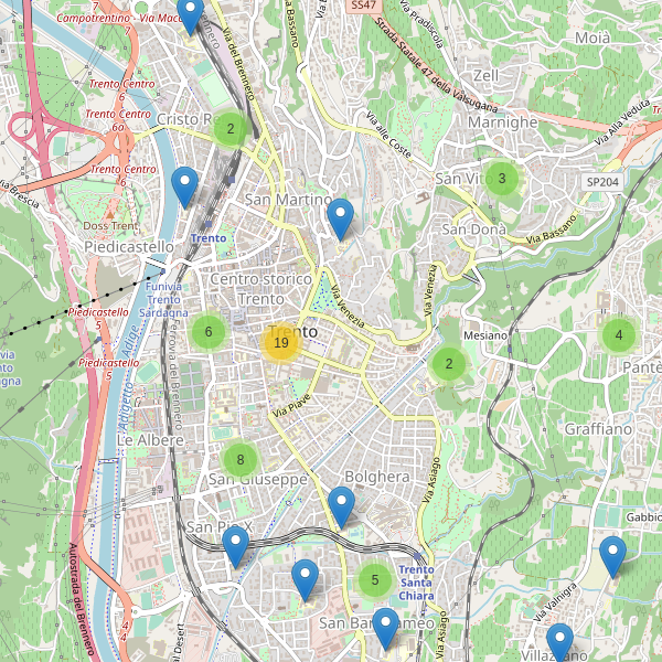 Thumbnail mappa scuole di Trento
