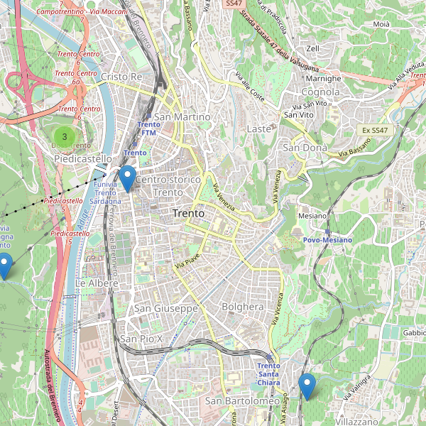 Thumbnail mappa sitiarcheologici di Trento