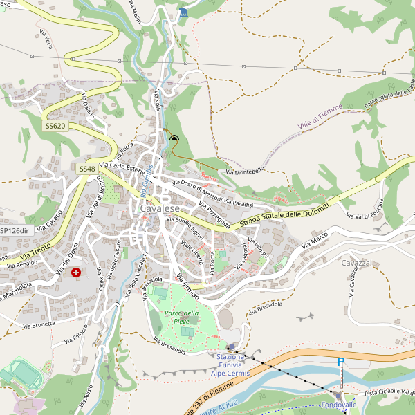Thumbnail mappa stazioni di Cavalese