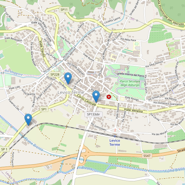 Thumbnail mappa supermercati di Levico Terme