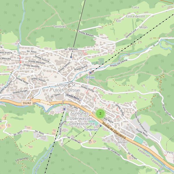 Thumbnail mappa supermercati di Ortisei