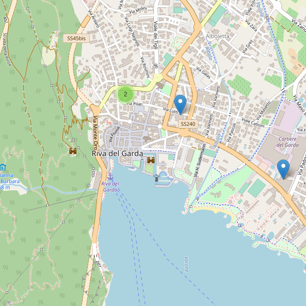 Thumbnail mappa supermercati di Riva del Garda