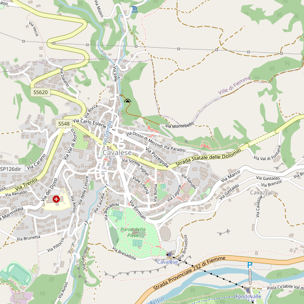 Thumbnail mappa taxi di Cavalese