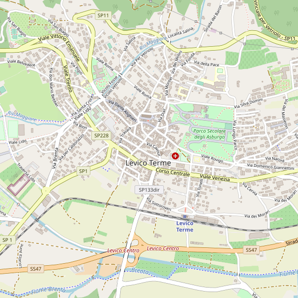 Thumbnail mappa taxi di Levico Terme