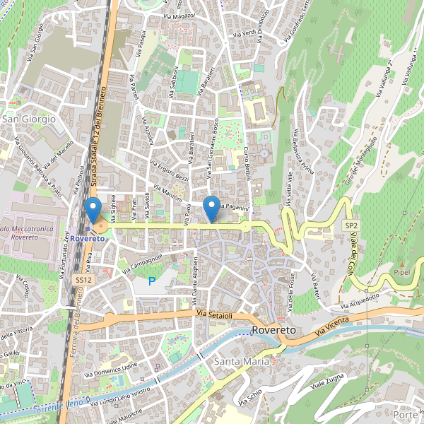 Thumbnail mappa taxi di Rovereto