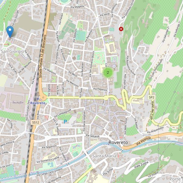 Thumbnail mappa teatri di Rovereto