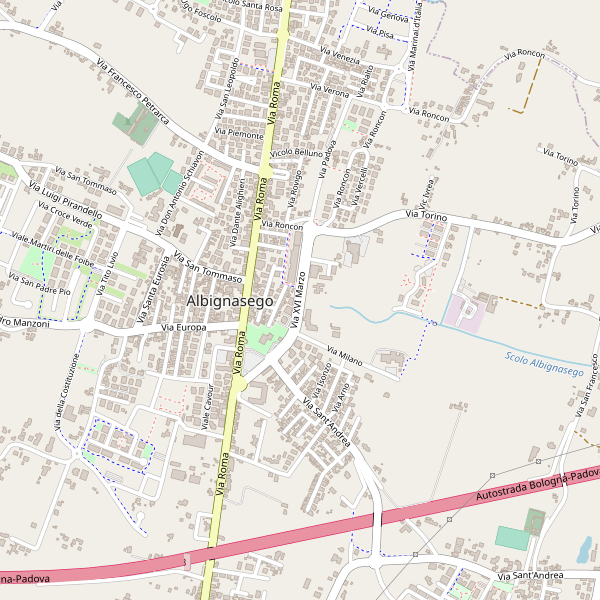 Thumbnail mappa stradale di Albignasego