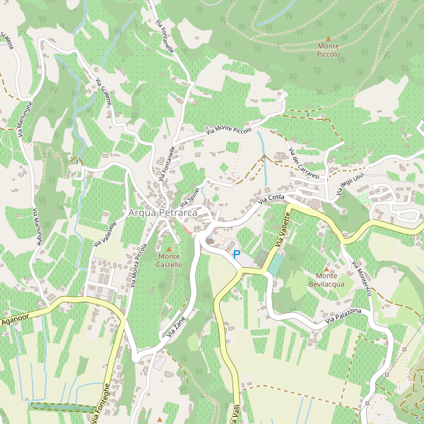 Thumbnail mappa hotel di Arquà Petrarca