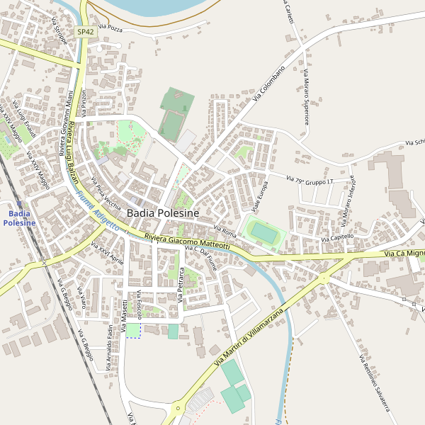 Thumbnail mappa stazioni di Badia Polesine