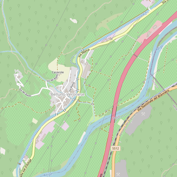 Thumbnail mappa palestre di Brentino Belluno