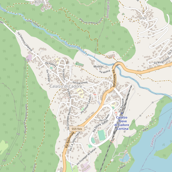 Thumbnail mappa chiese di Calalzo di Cadore