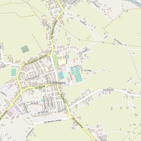 Thumbnail mappa stradale di Caldogno