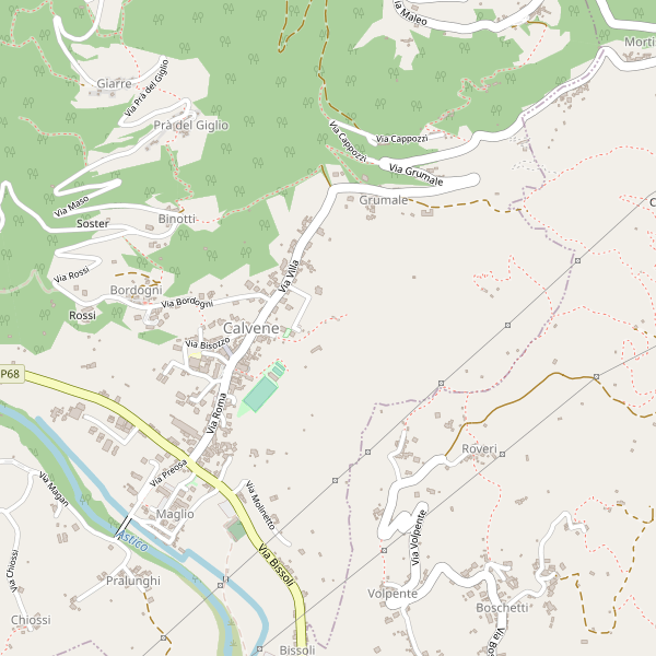 Thumbnail mappa hotel di Calvene