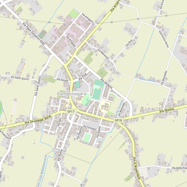 Thumbnail mappa stradale di Camponogara