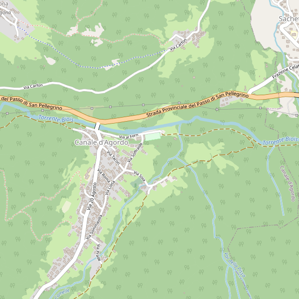 Thumbnail mappa monumenti di Canale d'Agordo