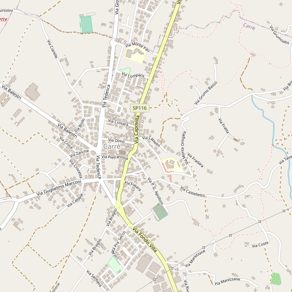 Thumbnail mappa stradale di Carrè