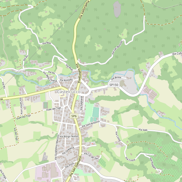 Thumbnail mappa stradale di Castelcucco
