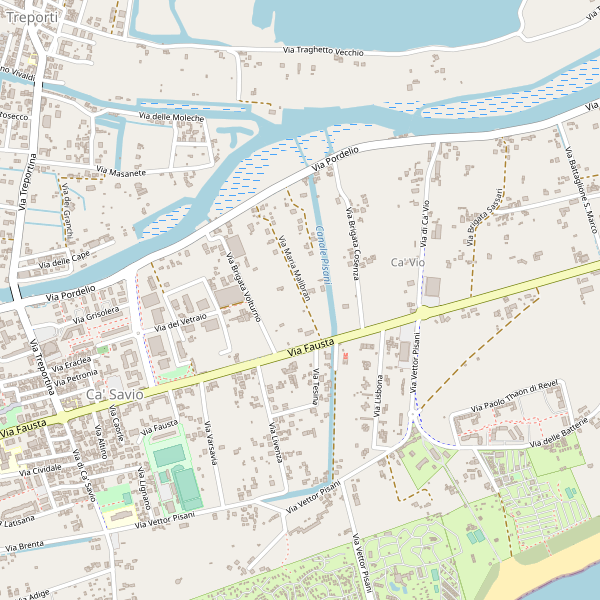 Thumbnail mappa stradale di Cavallino-Treporti