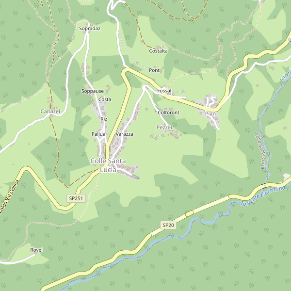 Thumbnail mappa hotel di Colle Santa Lucia