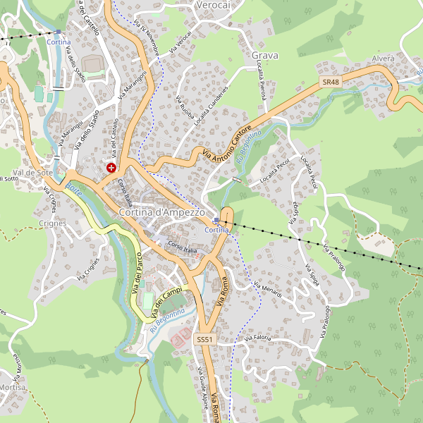 Thumbnail mappa chiese di Cortina d'Ampezzo