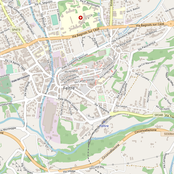 Thumbnail mappa stazioni di Feltre