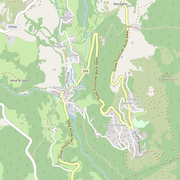 Thumbnail mappa campeggi di Ferrara di Monte Baldo