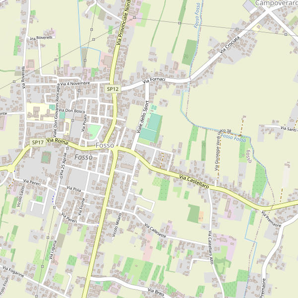 Thumbnail mappa stradale di Fossò