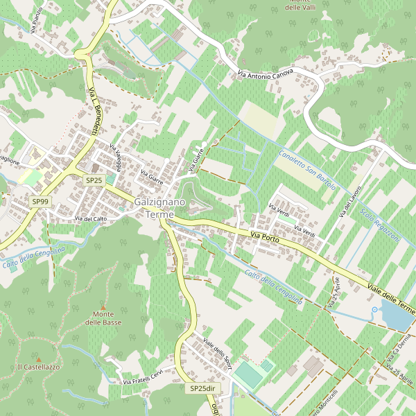 Thumbnail mappa hotel di Galzignano Terme