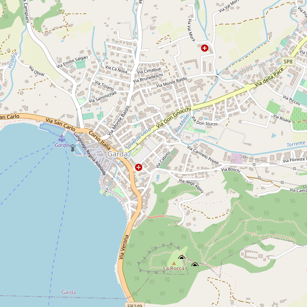 Thumbnail mappa stradale di Garda