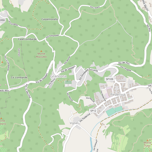 Thumbnail mappa stradale di Grancona