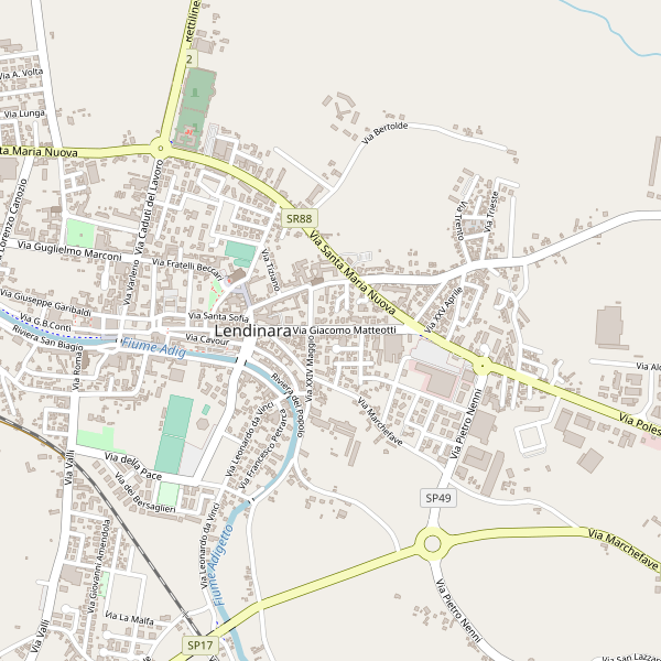 Thumbnail mappa stradale di Lendinara