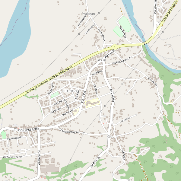 Thumbnail mappa hotel di Limana