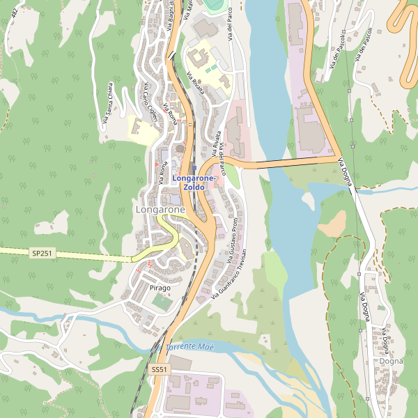 Thumbnail mappa stazioni di Longarone