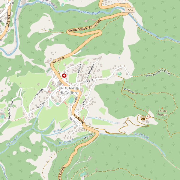 Thumbnail mappa telefoni di Lorenzago di Cadore