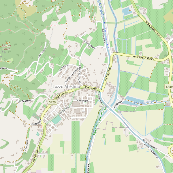 Thumbnail mappa chiese di Lozzo Atestino