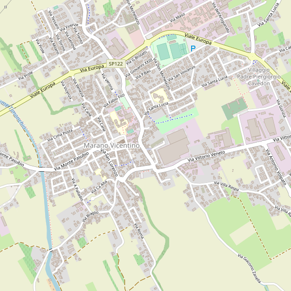 Thumbnail mappa stradale di Marano Vicentino