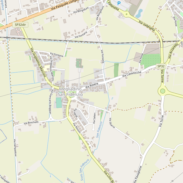 Thumbnail mappa stazioni di Megliadino San Fidenzio