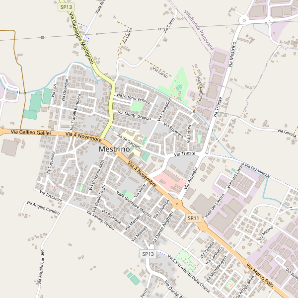 Thumbnail mappa stazioni di Mestrino