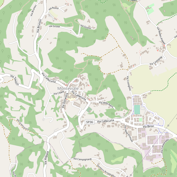 Thumbnail mappa stradale di Monteviale