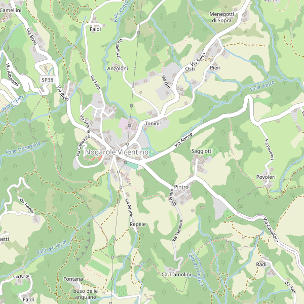 Thumbnail mappa stradale di Nogarole Vicentino