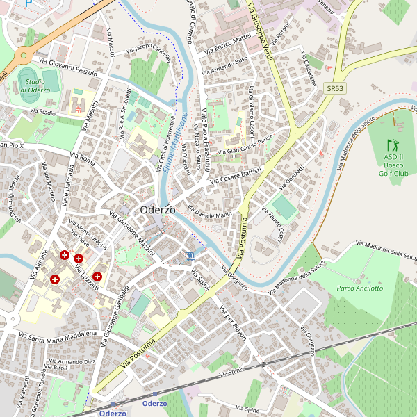 Thumbnail mappa stradale di Oderzo
