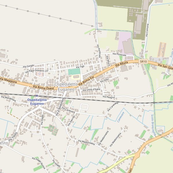 Thumbnail mappa stazioni di Ospedaletto Euganeo