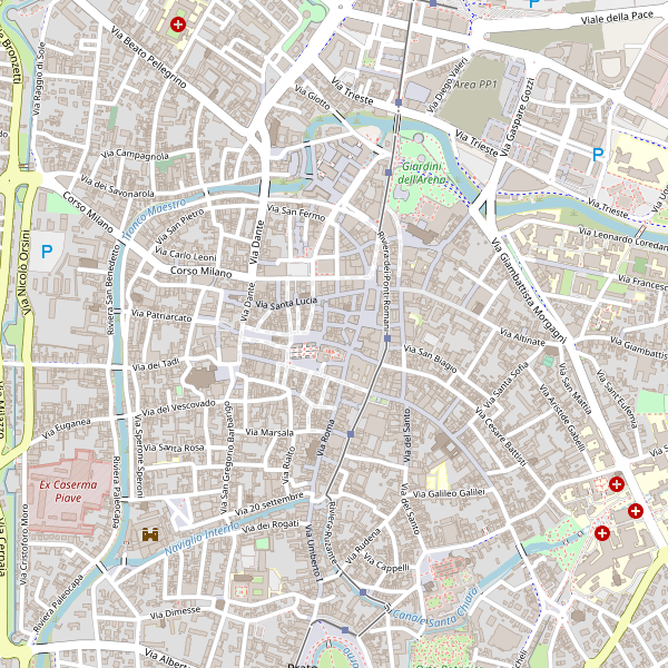 Thumbnail mappa stazioni di Padova