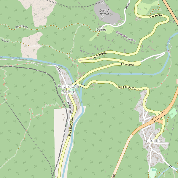 Thumbnail mappa stazioni di Perarolo di Cadore