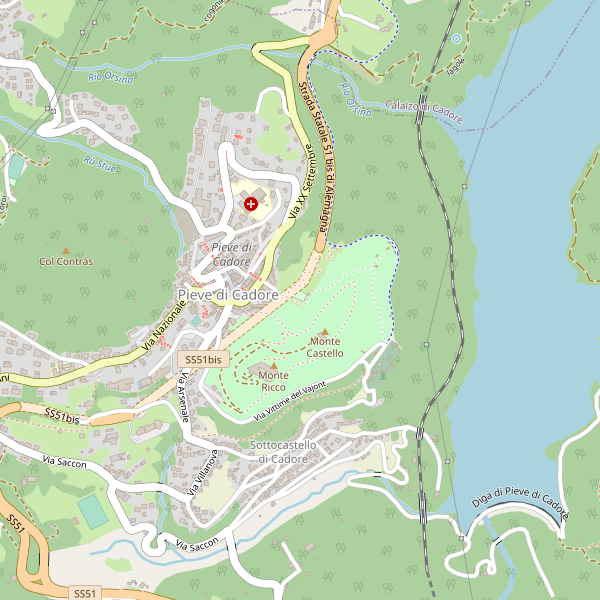 Thumbnail mappa hotel di Pieve di Cadore