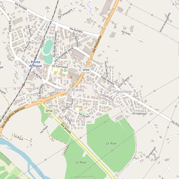 Thumbnail mappa stradale di Ponte di Piave